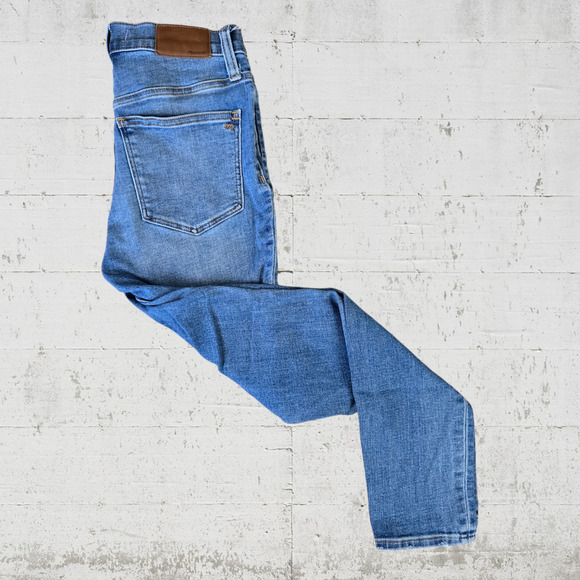 Madewell Medium Wash Roadtripper Stretch Mid Rise Womens Skinny Jeans Size 25P - Picture 6 of 9